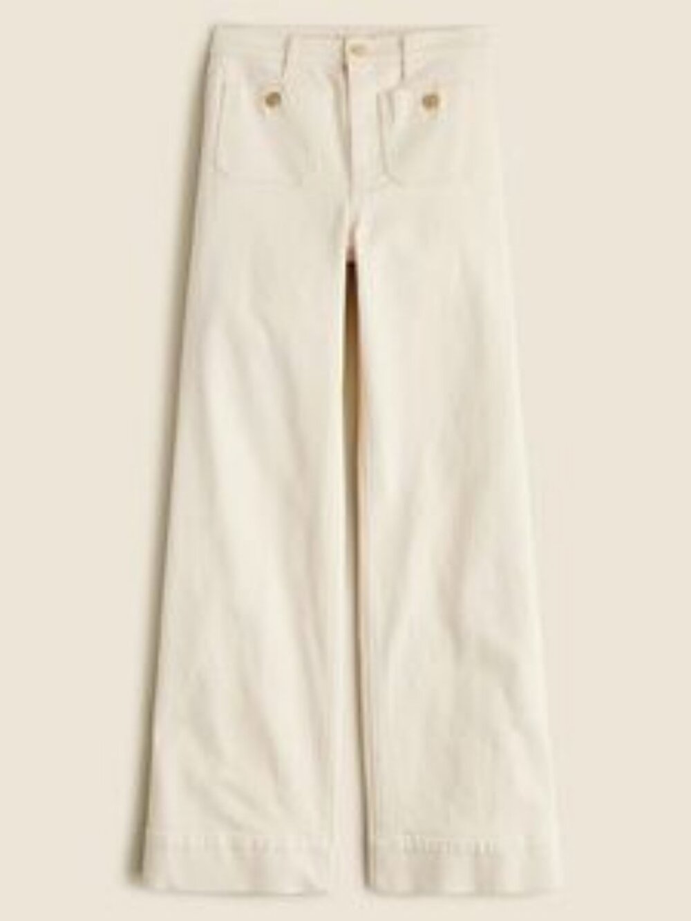 NWOT J.Crew Sailor Denim Trouser in Ecru Natural Wash Size 29 - Picture 4 of 8